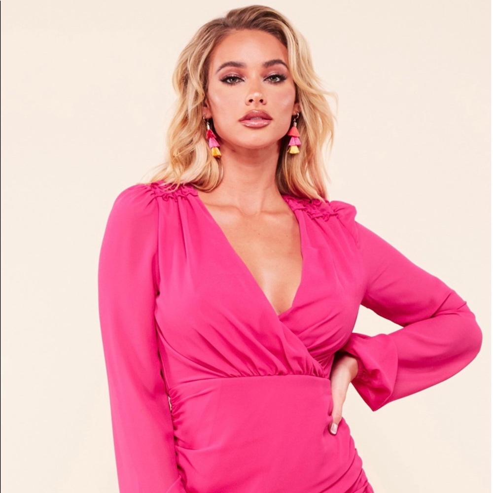 Pink Ruffle Dress 💖 - Picture 3 of 4